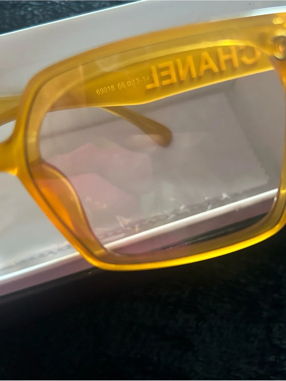 Yellow Square-Frame Women's Sunglasses